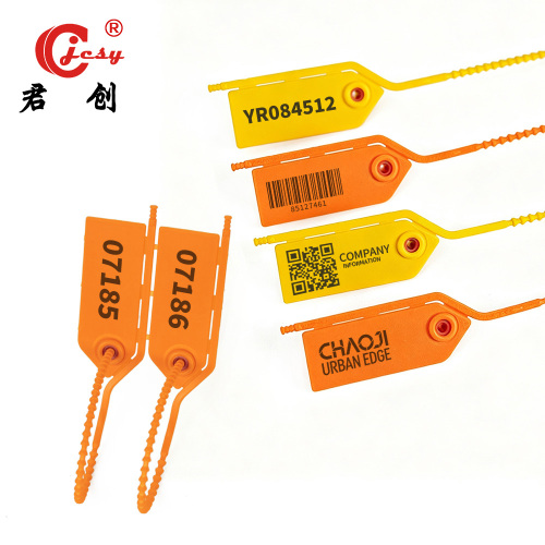 JCPS124 Custom Plastic Security Seal Easy Tear Tamper Proof Pull Tight Safety Seal